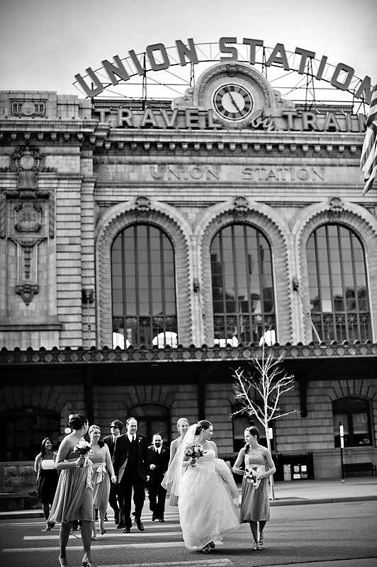 Union Station wedding photos in Denver, Colorado