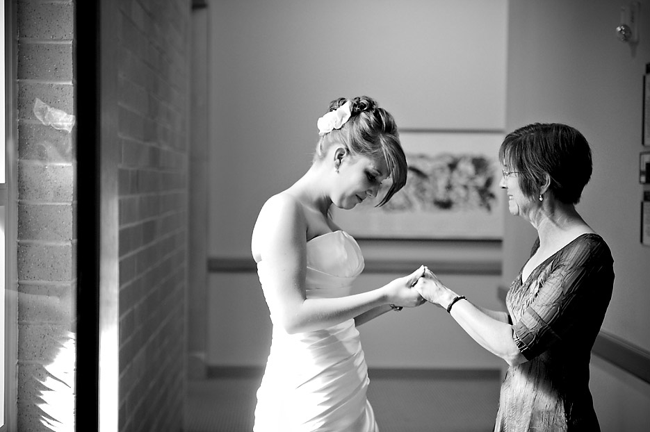 Emotional mother of the bride