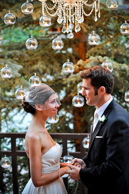 emotional bride and groom