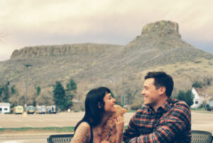 Downtown Golden Colorado engagement photography